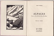Alpages, Puech : titre et frontispice