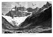Alpes du Dauphiné, Debriges : gravure : La Meije