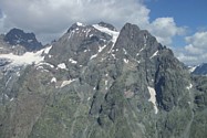 Alpes du Dauphiné, Debriges : Le Pelvoux, vue actuelle
