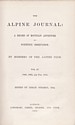 Alpine Journal, 1863-1870 : titre