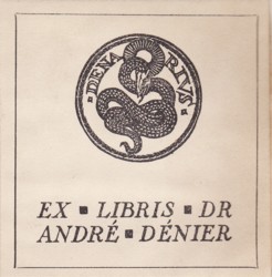 André Denier : ex-libris