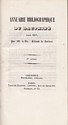Annuaire
bibliographique du Dauphin pour 1837 : titre