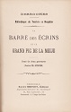 La Barre des Ecrins et le Grand Pic de la Meije, Desroches [Emile Viallet] : titre