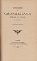 Histoire du cardinal Le Camus : titre