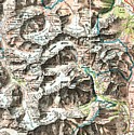 Carte du Haut-Dauphiné, Bourcet : Les Ecrins (carte IGN)