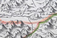 Carte du Dauphiné, 1745 : La Meije