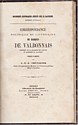 Correspondance politique et littéraire du marquis de Valbonnais : titre