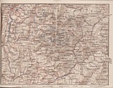 Grenoble considéré comme centre d'excursions alpestres : carte du Haut-Dauphiné