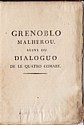 Grenoblo malhérou, édition Giroud : titre