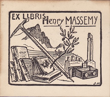 Henry Massemy : ex-libris (La Meije)