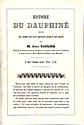 Histoire du Dauphin, Jules Taulier : prospectus