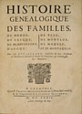 Histoire généalogiques de familles de Bonne, etc. : titre