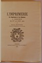 Imprimerie, Imprimeurs, Libraires à Grenoble (exemplaire Chaper) : titre
