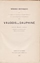 Mémoires historiques sur les Vaudois du Dauphiné : titre