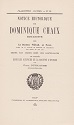 Notice historique sur Dominique Chaix,Dominique Villars, Paul Guillaume : titre