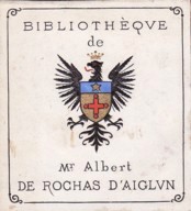 Albert de Rochas d'Aiglun : ex-libris