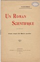 Un Roman scientifique : couverture