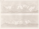 Planches II et III Outlines sketches of High Alps of Dauphiné