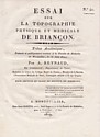 Essai sur la Topographie physique et médicale de Briançon, Antoine Reynaud : titre